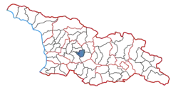 Location of the municipality within Georgia