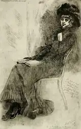 Celle qui fait 'Celle qui lit Musset' (1879) heliogravure (24.61 x 15.24 cm) Los Angeles County Museum of Art