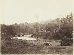 A photo of the Bekasi River that was published prior to 1880