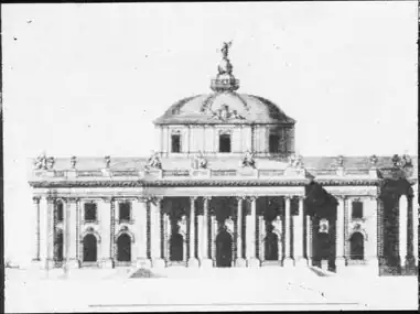 The design proposal made by Carl Frederik Adelcrantz