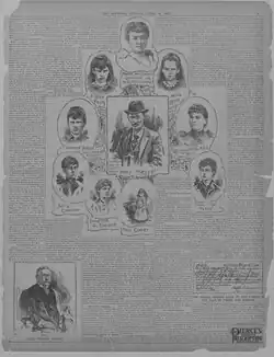 Newspaper page with text and illustrations